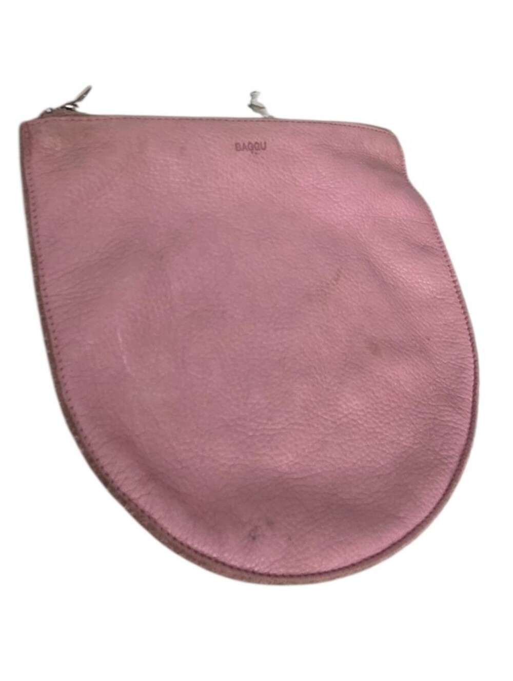 BAGGU Pink Leather Large U Pouch - Picture 11 of 11